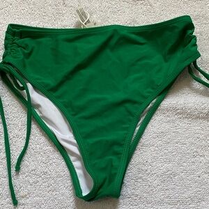 Cupshe Emerald Green Tie-Side Bikini Bottom